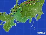 東海地方のアメダス実況(積雪深)(2022年01月18日)