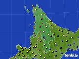道北のアメダス実況(積雪深)(2022年01月18日)