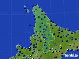 道北のアメダス実況(日照時間)(2022年01月18日)