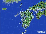 九州地方のアメダス実況(気温)(2022年01月18日)