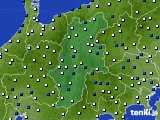 2022年01月18日の長野県のアメダス(風向・風速)