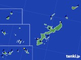 沖縄県のアメダス実況(風向・風速)(2022年01月18日)