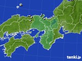 近畿地方のアメダス実況(降水量)(2022年01月28日)