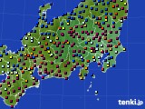 関東・甲信地方のアメダス実況(日照時間)(2022年01月28日)