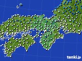 2022年01月28日の近畿地方のアメダス(気温)