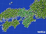 2022年01月28日の近畿地方のアメダス(風向・風速)