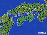 四国地方のアメダス実況(日照時間)(2022年01月30日)