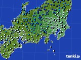 2022年01月30日の関東・甲信地方のアメダス(気温)