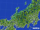 2022年01月30日の北陸地方のアメダス(気温)