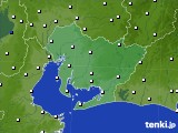 2022年01月30日の愛知県のアメダス(風向・風速)