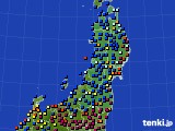 東北地方のアメダス実況(日照時間)(2022年01月31日)