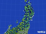 東北地方のアメダス実況(気温)(2022年01月31日)