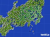 2022年01月31日の関東・甲信地方のアメダス(風向・風速)