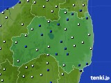 福島県のアメダス実況(風向・風速)(2022年01月31日)