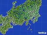 2022年02月01日の関東・甲信地方のアメダス(気温)