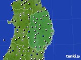 岩手県のアメダス実況(風向・風速)(2022年02月01日)