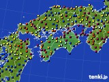 四国地方のアメダス実況(日照時間)(2022年02月02日)