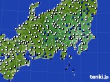 2022年02月02日の関東・甲信地方のアメダス(風向・風速)