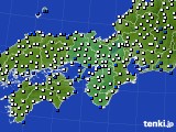 2022年02月02日の近畿地方のアメダス(風向・風速)