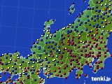 2022年02月03日の北陸地方のアメダス(日照時間)