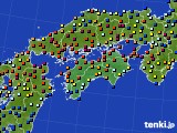 四国地方のアメダス実況(日照時間)(2022年02月03日)