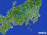 関東・甲信地方のアメダス実況(気温)(2022年02月03日)