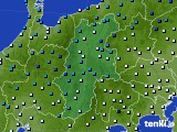 長野県のアメダス実況(気温)(2022年02月03日)