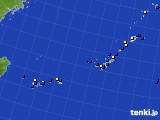 沖縄地方のアメダス実況(風向・風速)(2022年02月05日)