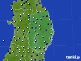 岩手県のアメダス実況(風向・風速)(2022年02月05日)