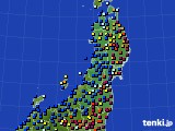 東北地方のアメダス実況(日照時間)(2022年02月06日)