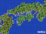 四国地方のアメダス実況(日照時間)(2022年02月06日)