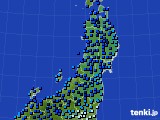 東北地方のアメダス実況(気温)(2022年02月06日)
