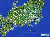 2022年02月06日の関東・甲信地方のアメダス(風向・風速)