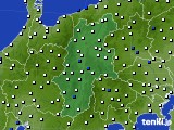 2022年02月06日の長野県のアメダス(風向・風速)