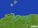 2022年02月06日の鳥取県のアメダス(風向・風速)