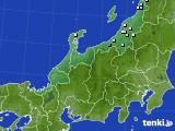北陸地方のアメダス実況(降水量)(2022年02月07日)