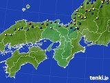 近畿地方のアメダス実況(積雪深)(2022年02月08日)