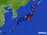 2022年02月08日のアメダス(日照時間)