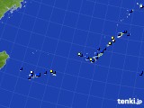 沖縄地方のアメダス実況(風向・風速)(2022年02月08日)