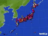 2022年02月09日のアメダス(日照時間)