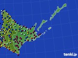 道東のアメダス実況(日照時間)(2022年02月09日)