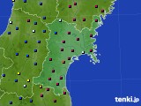 宮城県のアメダス実況(日照時間)(2022年02月09日)