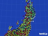 2022年02月11日の東北地方のアメダス(日照時間)