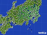 関東・甲信地方のアメダス実況(風向・風速)(2022年02月11日)