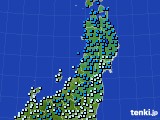 東北地方のアメダス実況(気温)(2022年02月12日)
