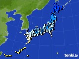 アメダス実況(気温)(2022年02月13日)