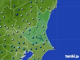茨城県のアメダス実況(気温)(2022年02月13日)