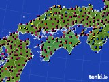 2022年02月14日の四国地方のアメダス(日照時間)
