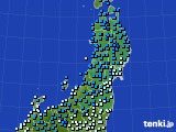 2022年02月14日の東北地方のアメダス(気温)