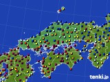 2022年02月15日の中国地方のアメダス(日照時間)